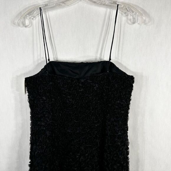 Vintage Chetta B Size 6 Evening Gown Silk‎ Ruffled Full Length Dress Formal 1459 - Picture 7 of 13